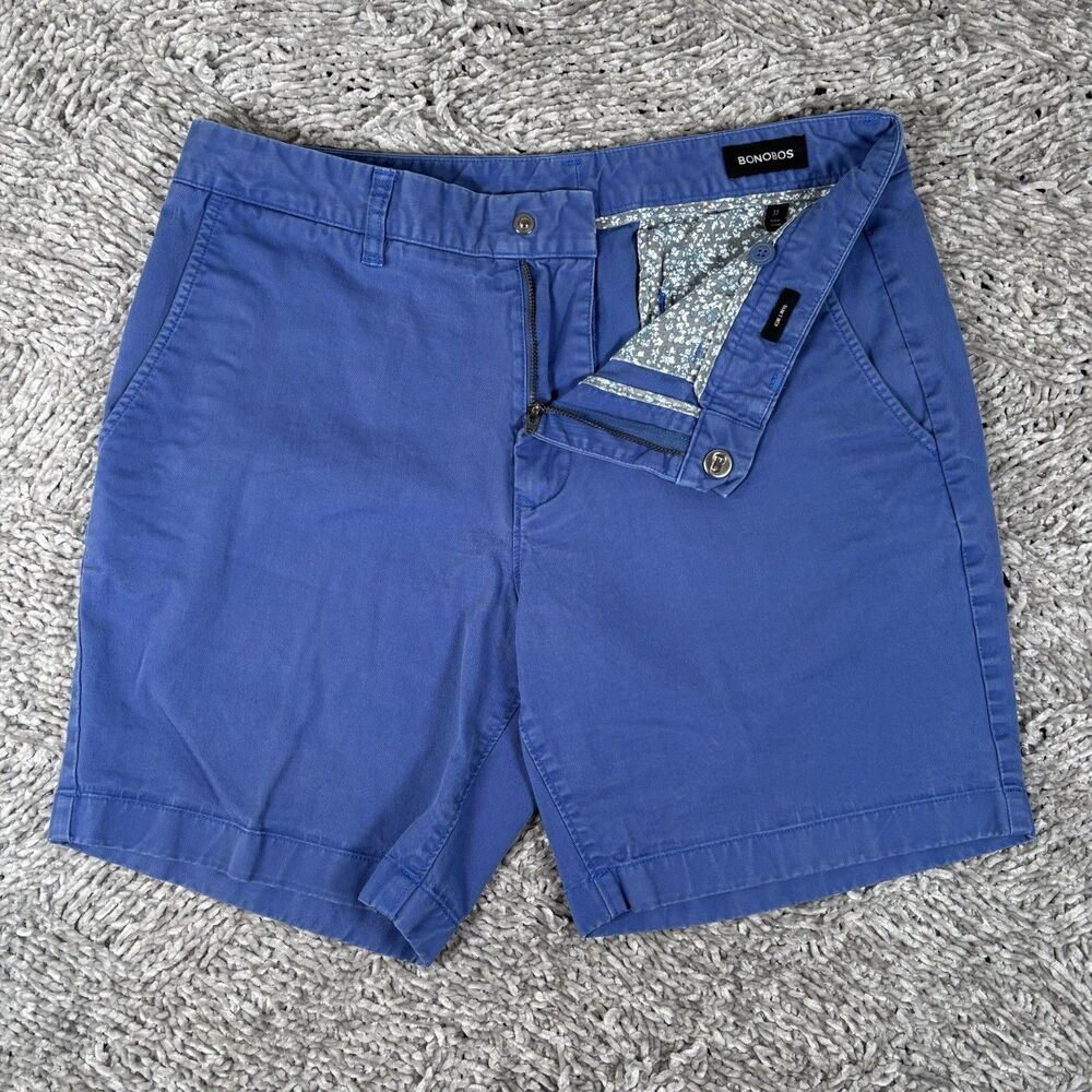 Bonobos Chino Shorts Lot of Two Mens 33 Slim Fit 7'' Preppy Golf Business Summer - Picture 7 of 12